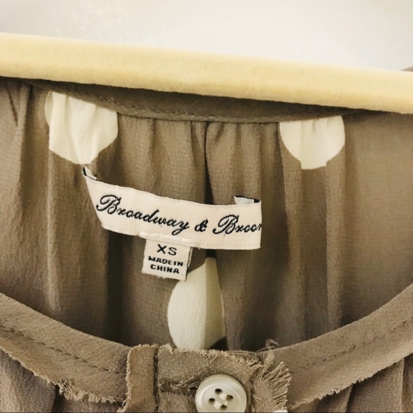 Madewell Silk Short Sleeve Blouse, Sz XS - Picture 3 of 4